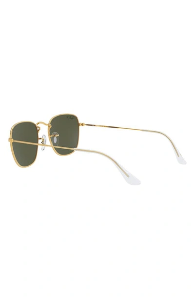 Ray Ban Frank 54mm Polarized Square Sunglasses In Yellow Gold