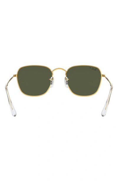 Ray Ban Frank 54mm Polarized Square Sunglasses In Yellow Gold
