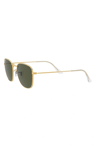 Ray Ban Frank 54mm Polarized Square Sunglasses In Yellow Gold