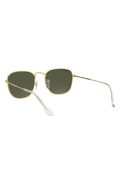 Ray Ban Frank 54mm Polarized Square Sunglasses In Yellow Gold