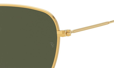 Ray Ban Frank 54mm Polarized Square Sunglasses In Yellow Gold