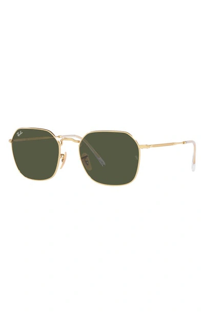 Ray Ban Jim 53mm Irregular Sunglasses In Gold Flash