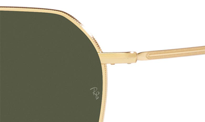 Ray Ban Jim 53mm Irregular Sunglasses In Gold Flash