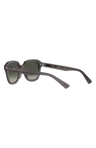 Ray Ban Erik 51mm Gradient Square Sunglasses In Grad Grey