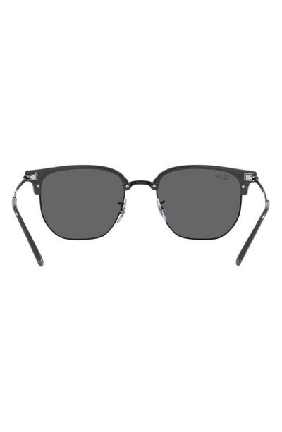 Shop Ray Ban New Clubmaster 51mm Irregular Sunglasses In Dark Grey