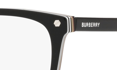Shop Burberry Bolton 56mm Square Optical Glasses In Black