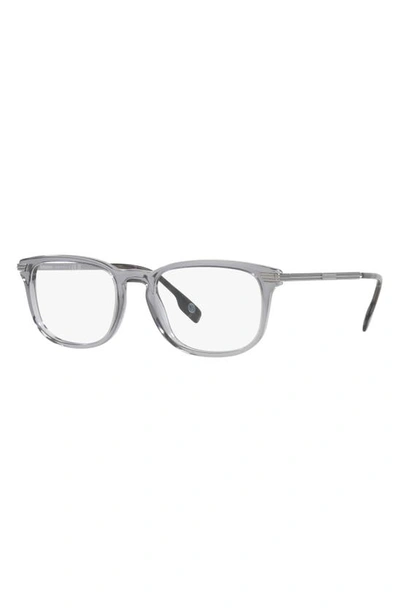 Shop Burberry Cedric 54mm Rectangular Optical Glasses In Grey