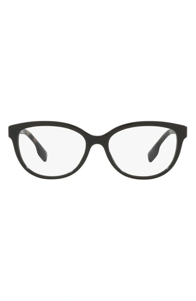Shop Burberry Esme 54mm Square Optical Glasses In Black