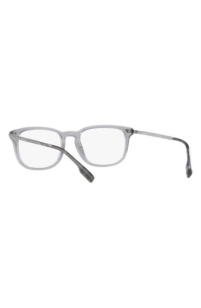Shop Burberry Cedric 54mm Rectangular Optical Glasses In Grey