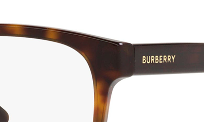 Shop Burberry Edison 53mm Square Optical Glasses In Dark Havana