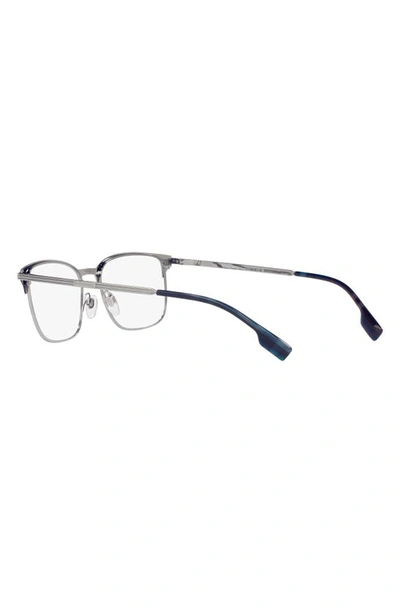 Shop Burberry Malcolm 55mm Rectangular Optical Glasses In Blue