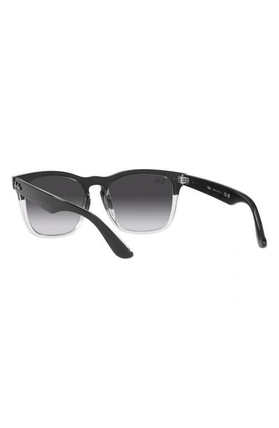 Shop Ray Ban Ray-ban Steve 54mm Square Sunglasses In Black