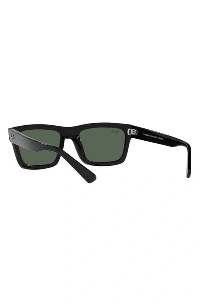 Ray Ban Warren 57mm Rectangular Sunglasses In Black