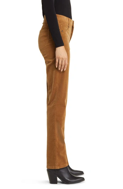 Shop Wit & Wisdom 'ab'solution Corduroy Straight Leg Pants In Roasted Pecan