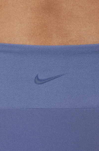 Shop Nike Bliss Dri-fit Woven Wide Leg Pants In Diffused Blue/ Clear