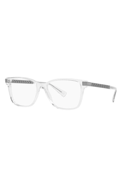 Versace 55mm Pillow Optical Glasses In Crystal