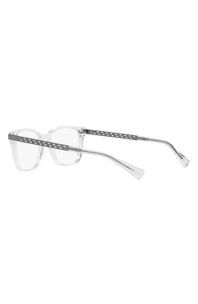 Shop Versace 55mm Pillow Optical Glasses In Crystal