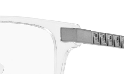 Versace 55mm Pillow Optical Glasses In Crystal