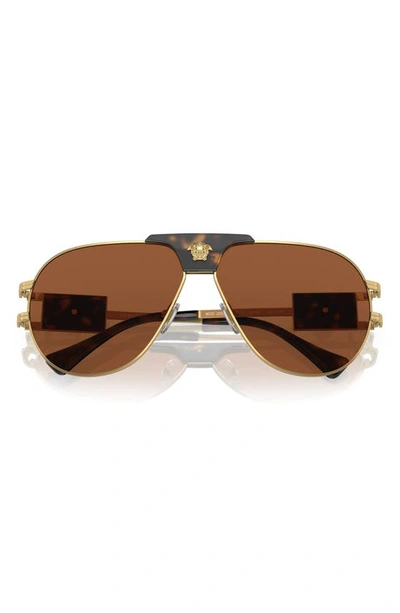 Versace Man Sunglasses Ve2252 In Gold