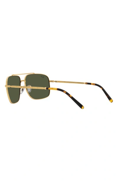 Ray Ban 59mm Pillow Sunglasses In Yellow Gold