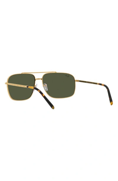 Ray Ban 59mm Pillow Sunglasses In Yellow Gold