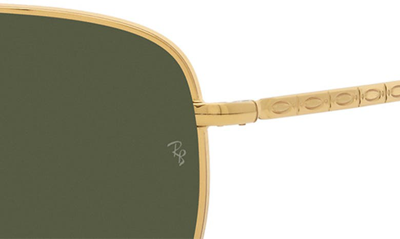 Ray Ban 59mm Pillow Sunglasses In Yellow Gold