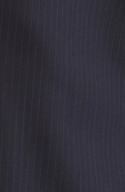 Shop Canali Siena Regular Fit Pinstripe Wool Suit In Navy