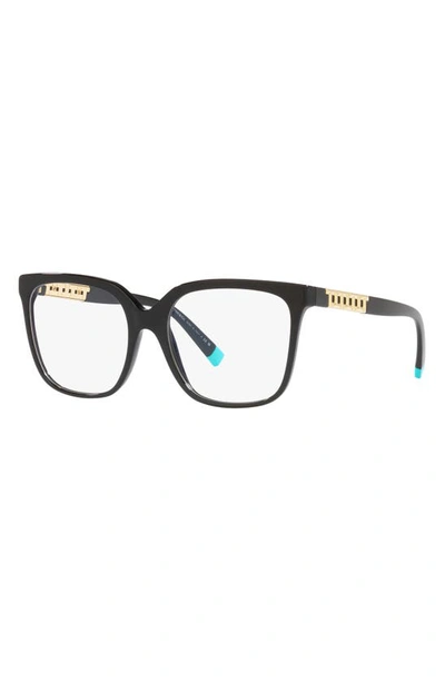 Shop Tiffany & Co 54mm Square Optical Glasses In Black