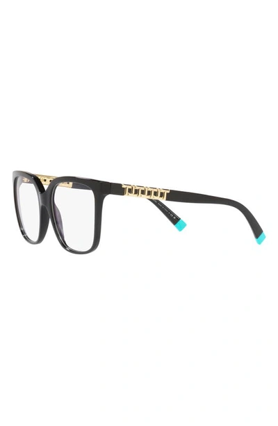 Shop Tiffany & Co 54mm Square Optical Glasses In Black