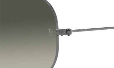 Shop Ray Ban Original 62mm Aviator Sunglasses In Gunmetal