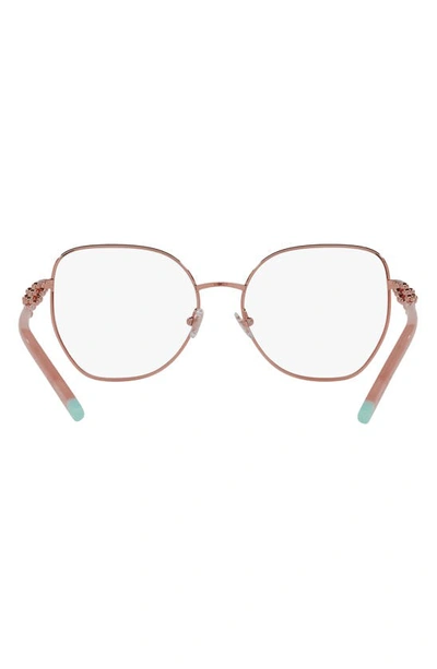 Shop Tiffany & Co . 55mm Butterfly Optical Glasses In Black