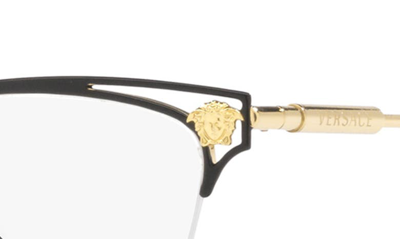 Shop Versace 55mm Cat Eye Optical Glasses In Gold
