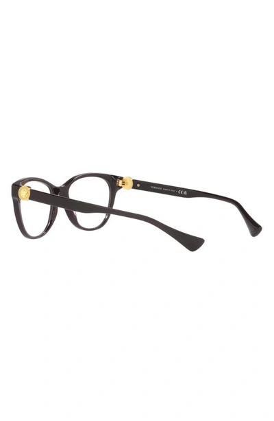 Shop Versace 55mm Cat Eye Optical Glasses In Plum
