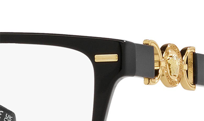 Shop Versace 54mm Rectangular Optical Glasses In Black