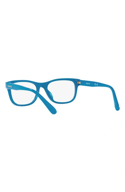 Shop Versace Kids' 47mm Square Optical Glasses In Blue