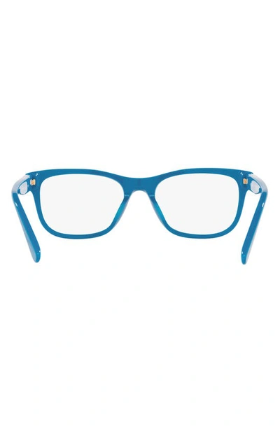 Shop Versace Kids' 47mm Square Optical Glasses In Blue