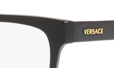 Shop Versace Kids' 47mm Square Optical Glasses In Black