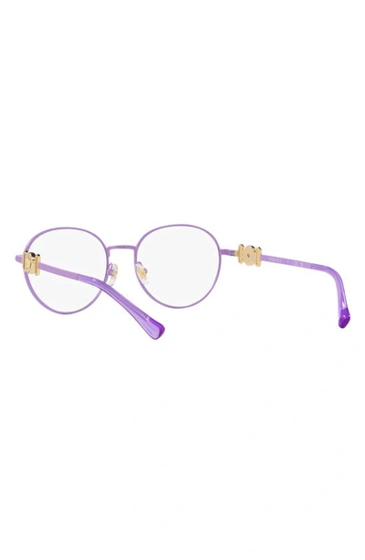 Shop Versace 48mm Phantos Optical Glasses In Violet