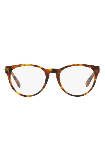 Shop Versace 48mm Phantos Optical Glasses In Havana