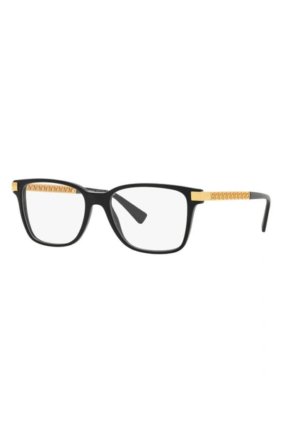 Versace 55mm Pillow Optical Glasses In Black