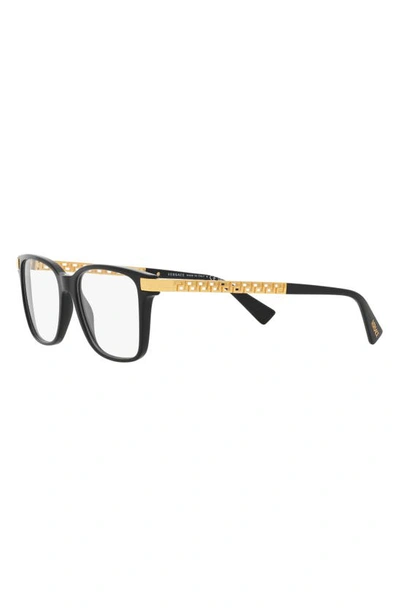 Shop Versace 55mm Pillow Optical Glasses In Black