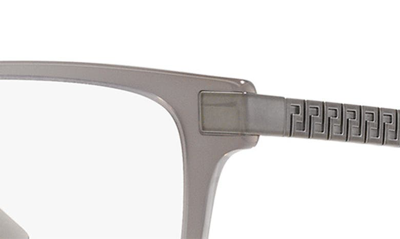 Shop Versace 55mm Pillow Optical Glasses In Opal Grey