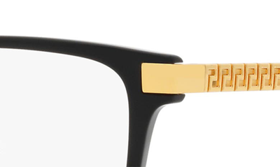 Versace 55mm Pillow Optical Glasses In Black