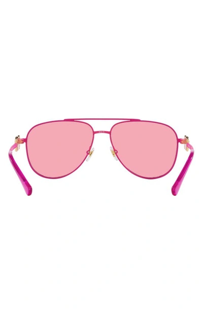 Shop Versace 52mm Pilot Sunglasses In Pink