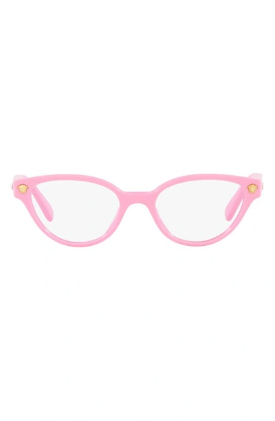 Shop Versace Kids' 47mm Cat Eye Optical Glasses In Pink