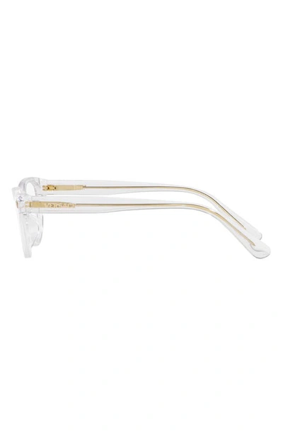 Versace 47mm Small Cat Eye Optical Glasses In Crystal