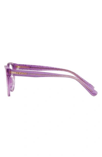 Shop Versace 46mm Phantos Optical Glasses In Lilac
