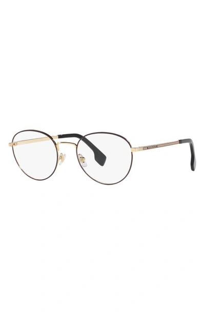 Shop Versace 51mm Phantos Optical Glasses In Matte Gold