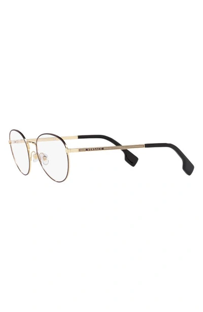 Shop Versace 51mm Phantos Optical Glasses In Matte Gold