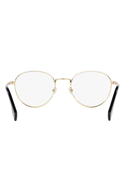 Shop Versace 51mm Phantos Optical Glasses In Matte Gold